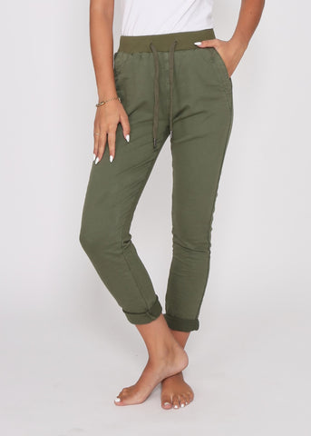 MONACO JEANS - RILEY JOGGERS - KHAKI