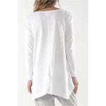 ESTHER L/S TEE - WHITE - clearance