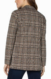 LIVERPOOL BOYFRIEND BLAZER - TAN/BLACK PLAID