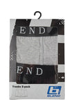 BLEND TRUNKS - BLACK/GREY 2 PACK