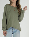 LUCY SWEATER - KHAKI - clearance