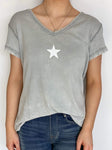VINTAGE STAR T-SHIRT - GREY-online clearance