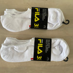 FILA NO SHOW SOCKS 3 PACK - WHITE