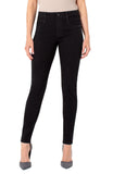 LIVERPOOL GIA GLIDER SKINNY - BLACK RINSE