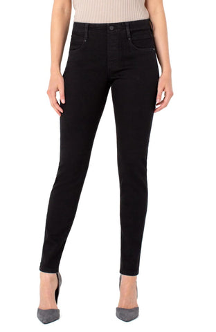LIVERPOOL GIA GLIDER SKINNY - BLACK RINSE